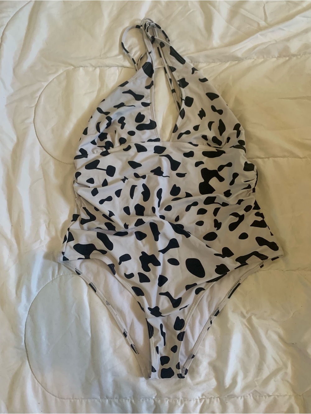 Cow Print One-Piece Swimsuit